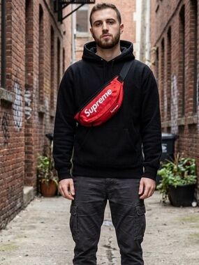 Supreme Bold Red Belt Bag